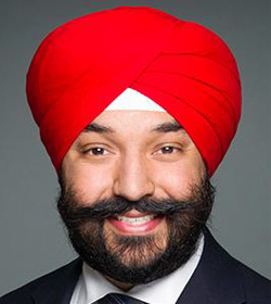 Honourable<br />
Navdeep Bains